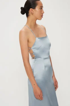 Third Form - Long Nights Lace Back Dress (Powder Blue)