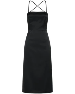 Third Form - Long Nights Lace Back Dress (Black)