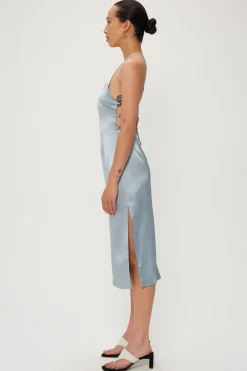 Third Form - Long Nights Lace Back Dress (Powder Blue)