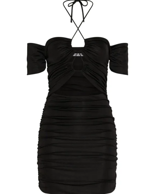 Third Form - Look Through Off Shoulder Mini (Black)