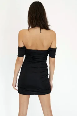 Third Form - Look Through Off Shoulder Mini (Black)