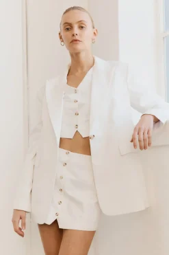 Women Third Form - Power Player Men's Blazer (Cream)