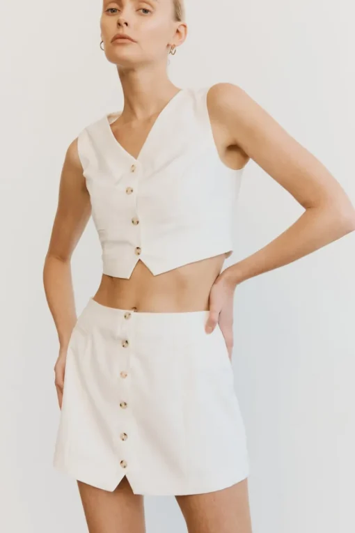 Third Form - Power Player Waistcoat (Cream) FINAL SALE