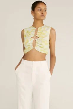 Third Form - Ring-Out Tank Top (Tie Dye Yellow) FINAL SALE