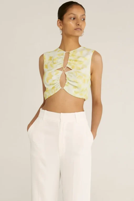 Third Form - Ring-Out Tank Top (Tie Dye Yellow) FINAL SALE