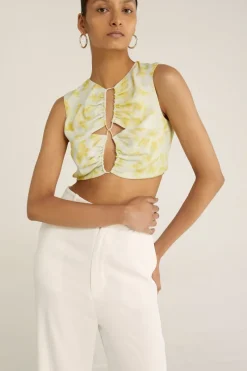 Third Form - Ring-Out Tank Top (Tie Dye Yellow) FINAL SALE