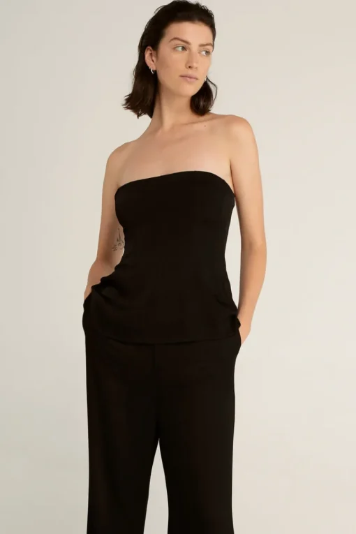 Third Form - Sliding Doors Strapless Top (Black) FINAL SALE