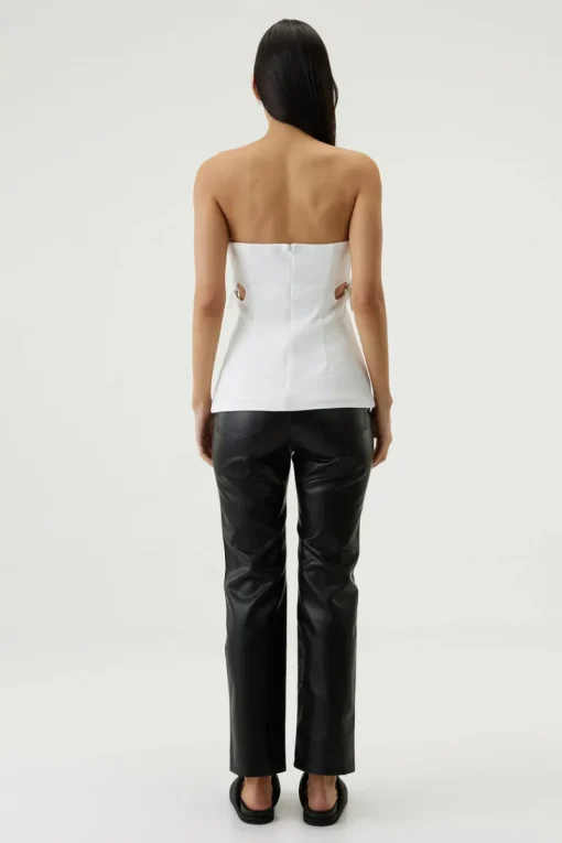 Third Form - Tie Down Strapless Top (Off White) FINAL SALE