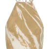 Third Form - TWIST THROUGH BIAS HALTER TOP (TAN TIE DYE) FINAL SALE