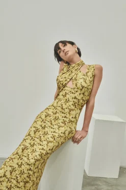 Third Form - WISTERIA WRAP NECK TANK DRESS (WISTERIA)