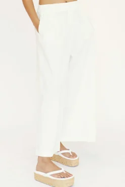 Women Third Form - Wonderer Relaxed Trouser (White)