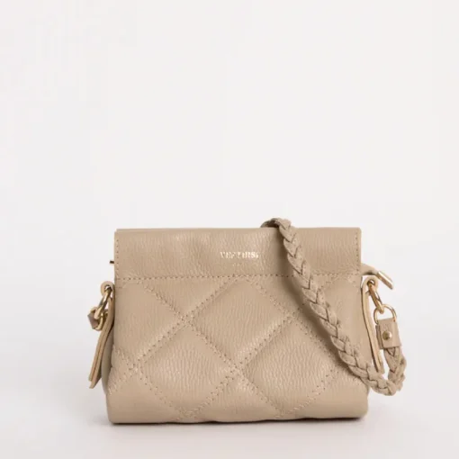 Women Vestirsi VERSTIRSI - ELLA BEIGE QUILTED CROSSBODY BAG