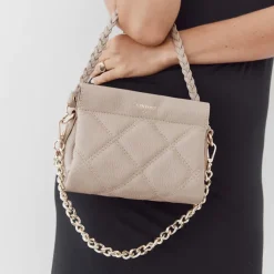 Women Vestirsi VERSTIRSI - ELLA BEIGE QUILTED CROSSBODY BAG