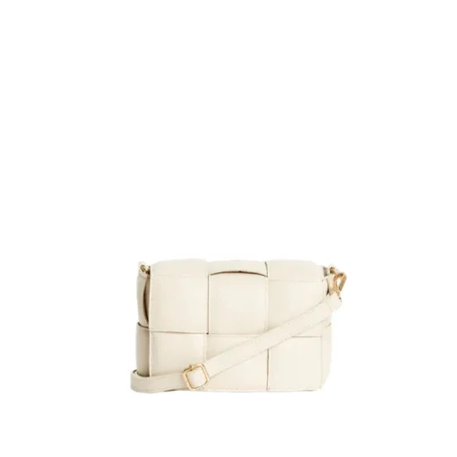 Women Vestirsi - MARGOT LEATHER WOVEN BAG (IVORY)