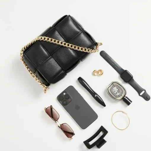 Women Vestirsi - MARGOT LEATHER WOVEN BAG (IVORY)