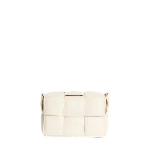 Women Vestirsi - MARGOT LEATHER WOVEN BAG (IVORY)