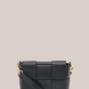 Women Vestirsi - MARGOT MINI WOVEN LEATHER BAG (BLACK)