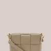 Women Vestirsi - MARGOT MINI WOVEN LEATHER BAG (MUSHROOM)