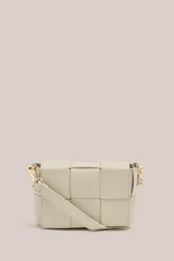 Women Vestirsi - MARGOT MINI WOVEN LEATHER BAG (IVORY)