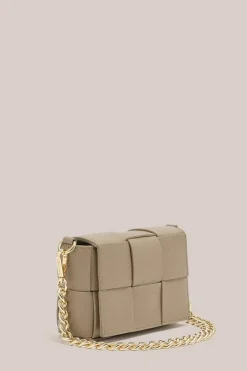 Women Vestirsi - MARGOT MINI WOVEN LEATHER BAG (MUSHROOM)