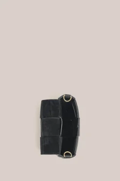 Women Vestirsi - MARGOT MINI WOVEN LEATHER BAG (BLACK)
