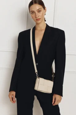 Women Vestirsi - MARGOT MINI WOVEN LEATHER BAG (IVORY)