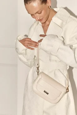 Women Vestirsi - ZOE CROSSBODY SADDLE BAG (IVORY)